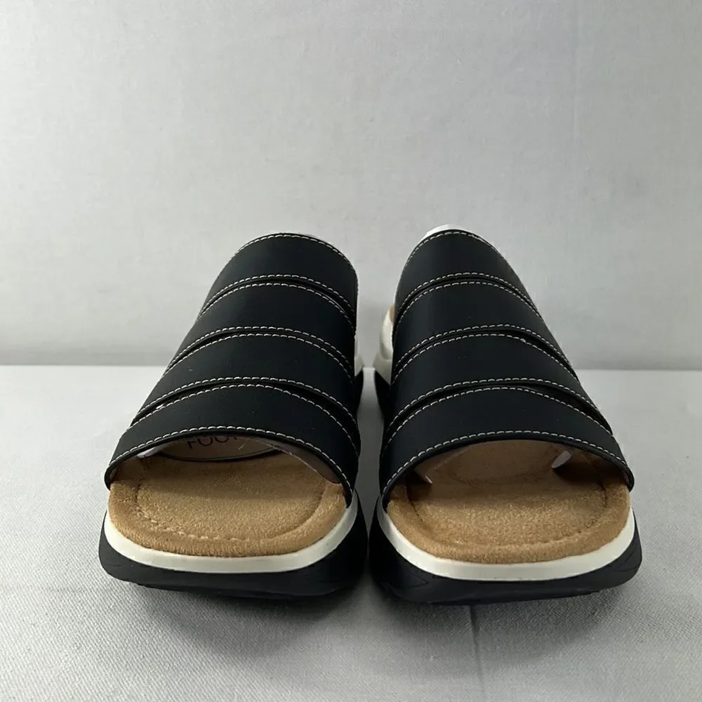 White Mountain Foot Beds Fascinate Black Smooth size 7 - Picture 2 of 7